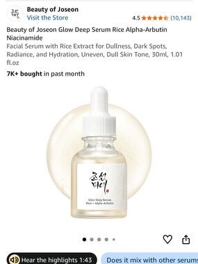 Beauty of Joseon Glow Deep Serum - Clear/White Radiance Serum